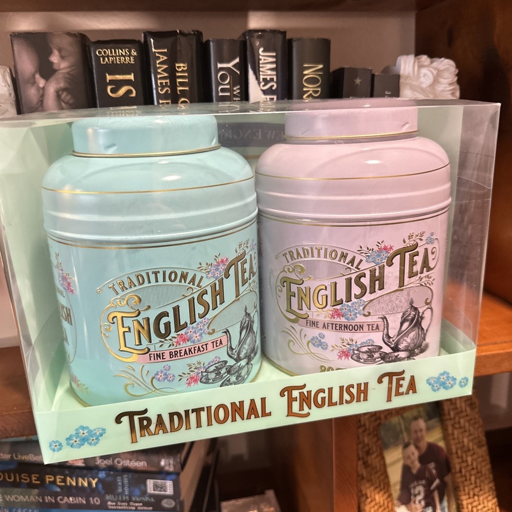 English‎ Afternoon & Breakfast Victorian Vintage Tin Set 160 Teabags